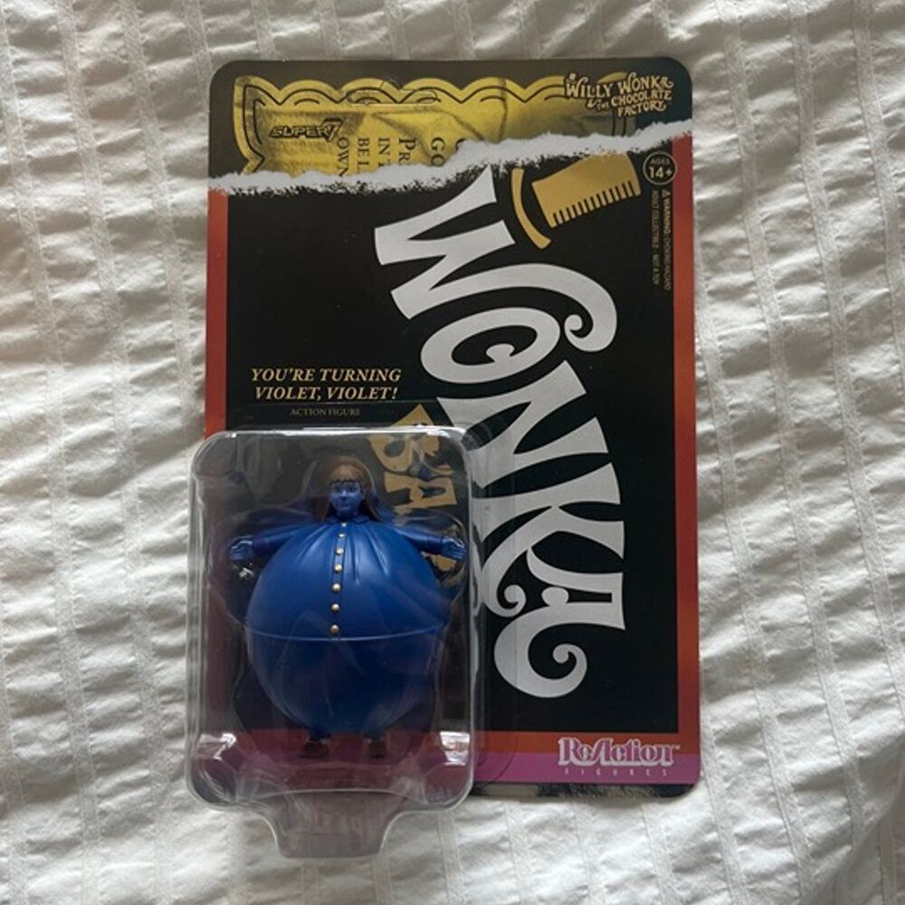 Super7 Willy Wonka You're Turning Violet Violet Action Figure